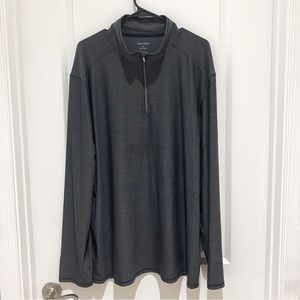 Mens Calvin Klein 1/4 Zip Pull-Over Top/Shirt